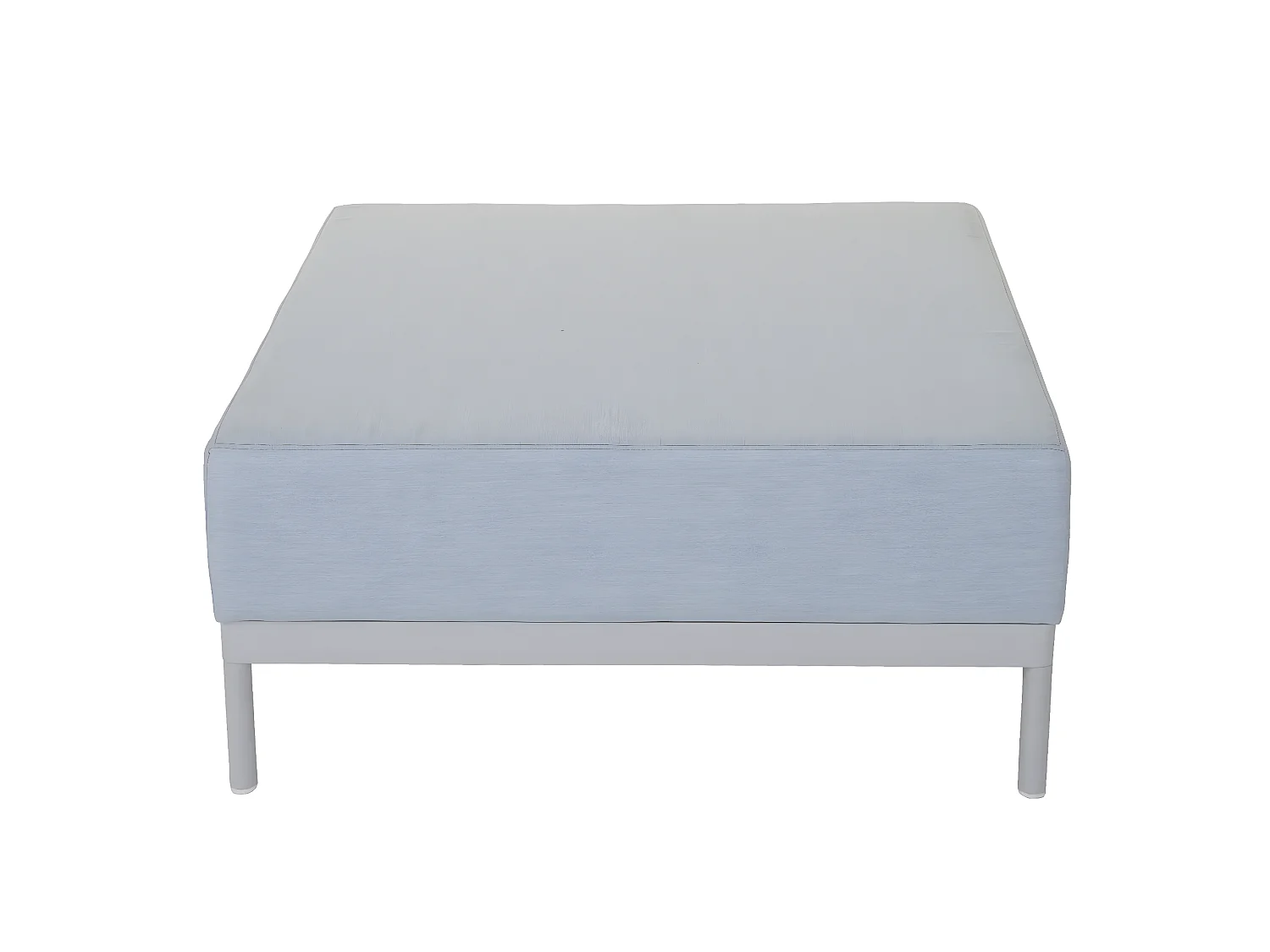 Aluminium tuinset MCW-C47 (11-delig),  blauw met plank, bruine kussens