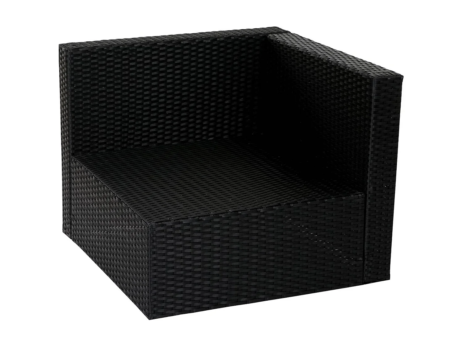 Poly-Rattan-Garnitur MCW-D24, Anthrazit, Polster dunkelgrau