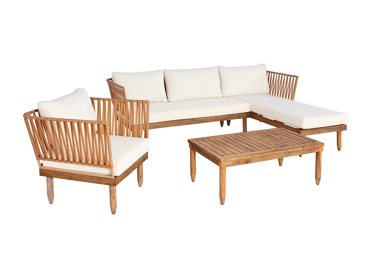 Tuinset MCW-L29 (set van 4),  crème-wit