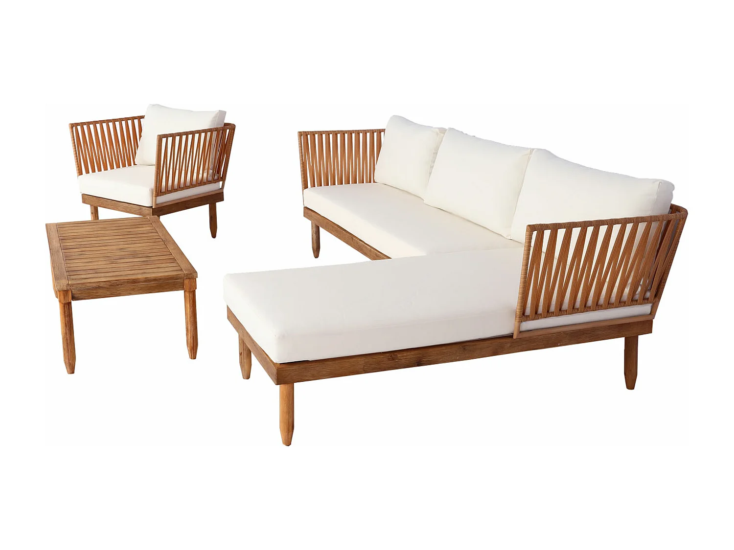 Tuinset MCW-L29 (set van 4),  crème-wit