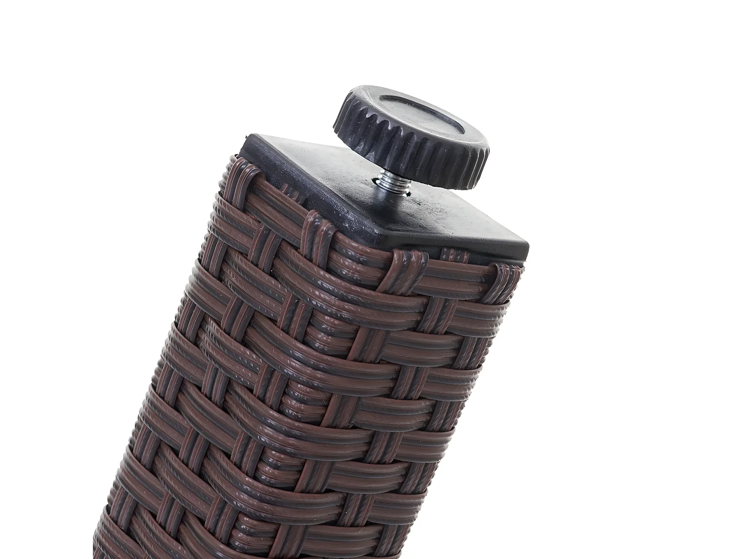 Poly-Rattan-Garnitur  Hamar (7-teilig), Braun, Kissen creme