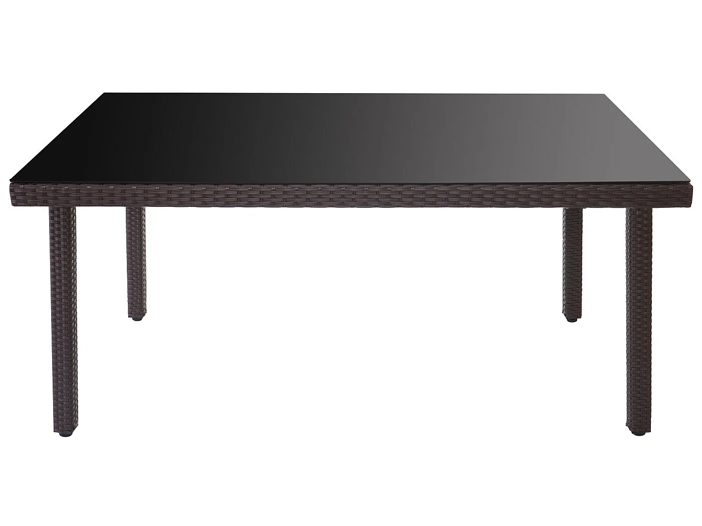 Poly-Rattan-Garnitur  Hamar (7-teilig), Braun, Kissen creme