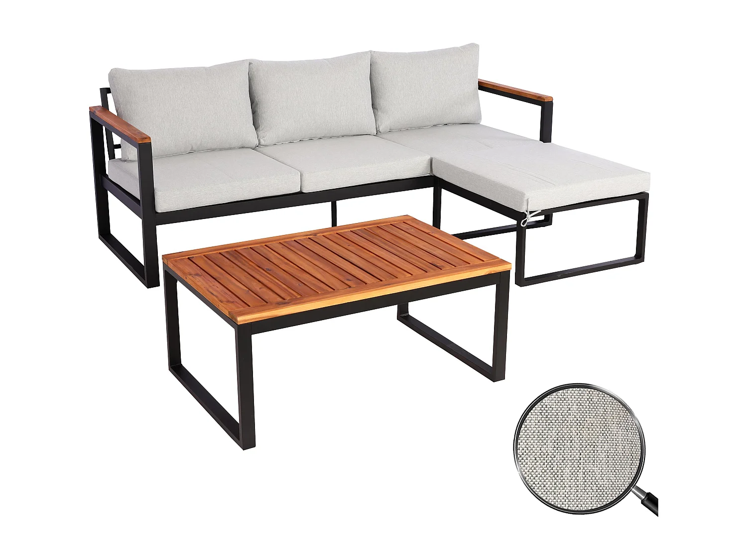 Tuinset MCW-L26b (set van 3),  lichtgrijs