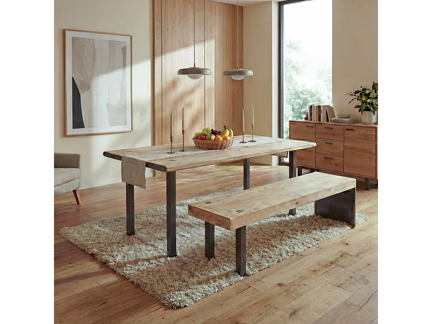 Esszimmer-Set MCW-L75 (5-teilig)