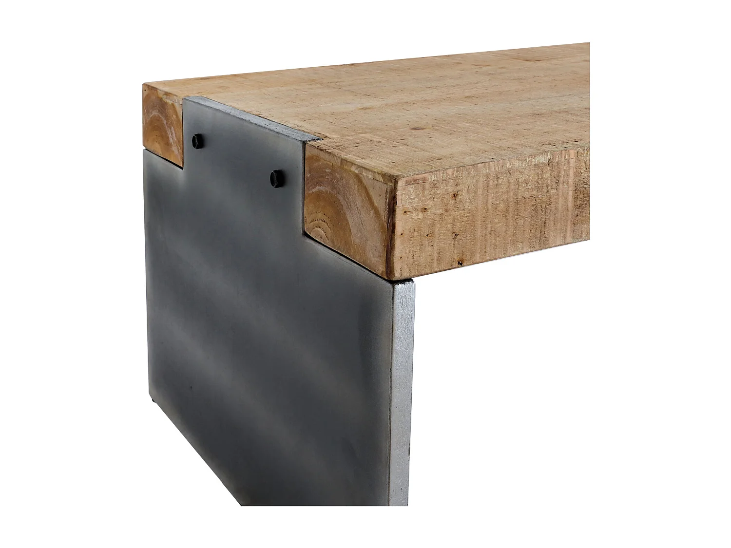 Sitzbank MCW-L75, Esszimmerbank Bank Garderobenbank, Industrial Massiv-Holz MVG-zertifiziert 200cm, natur