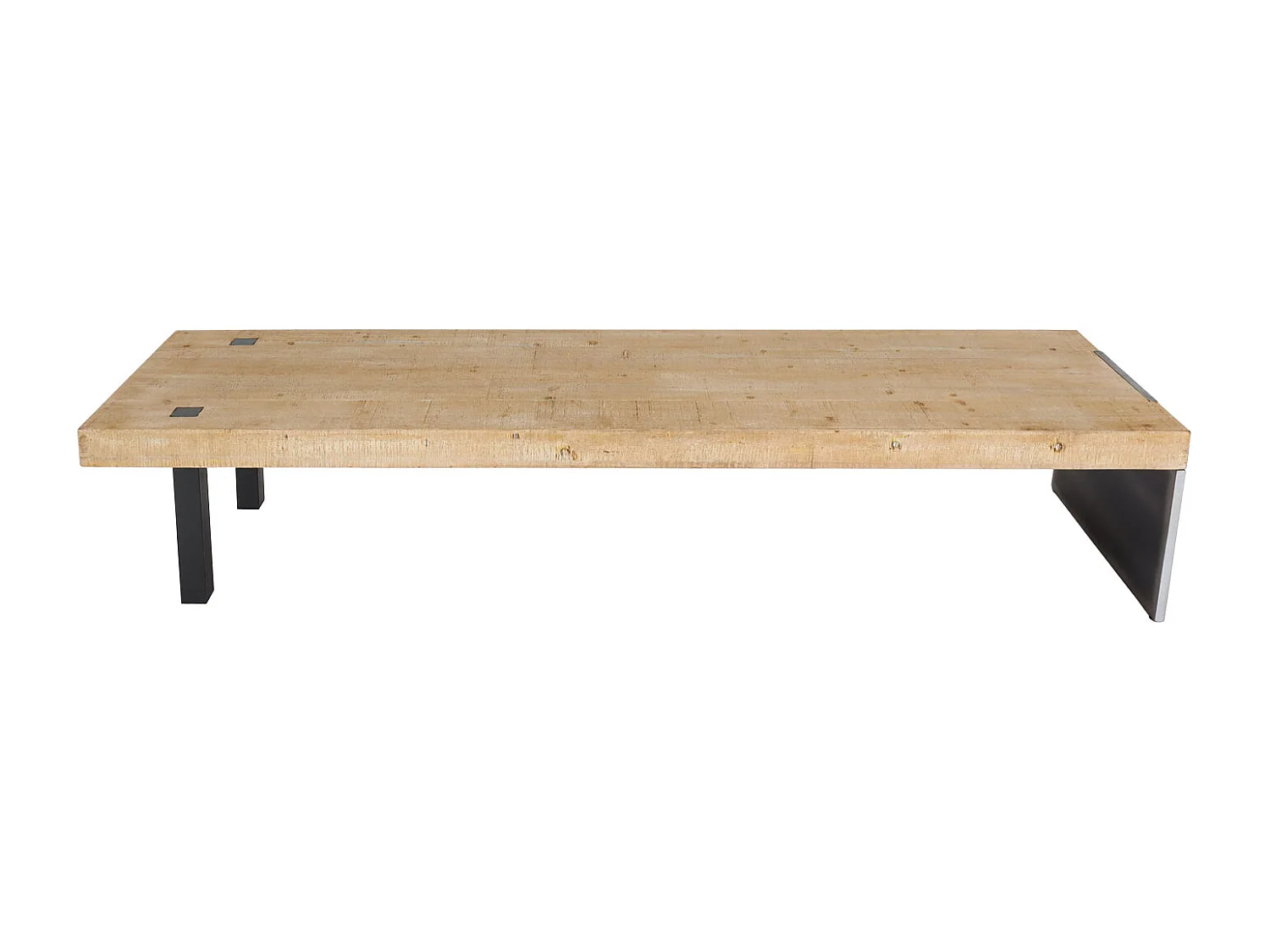 Sitzbank MCW-L75, Esszimmerbank Bank Garderobenbank, Industrial Massiv-Holz MVG-zertifiziert 200cm, natur