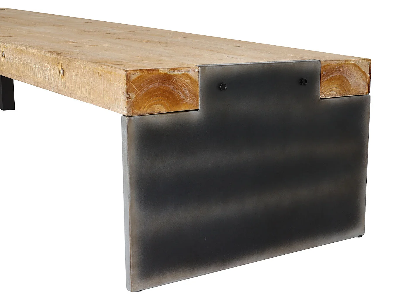 Sitzbank MCW-L75, Esszimmerbank Bank Garderobenbank, Industrial Massiv-Holz MVG-zertifiziert 200cm, natur
