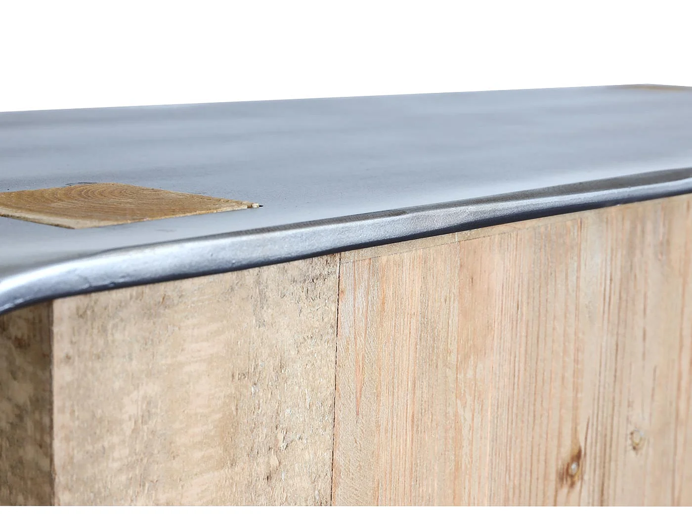 Sideboard MCW-L76, Kommode Schrank, Industrial Massiv-Holz MVG-zertifiziert 80x120x48cm, natur mit Metall-Optik