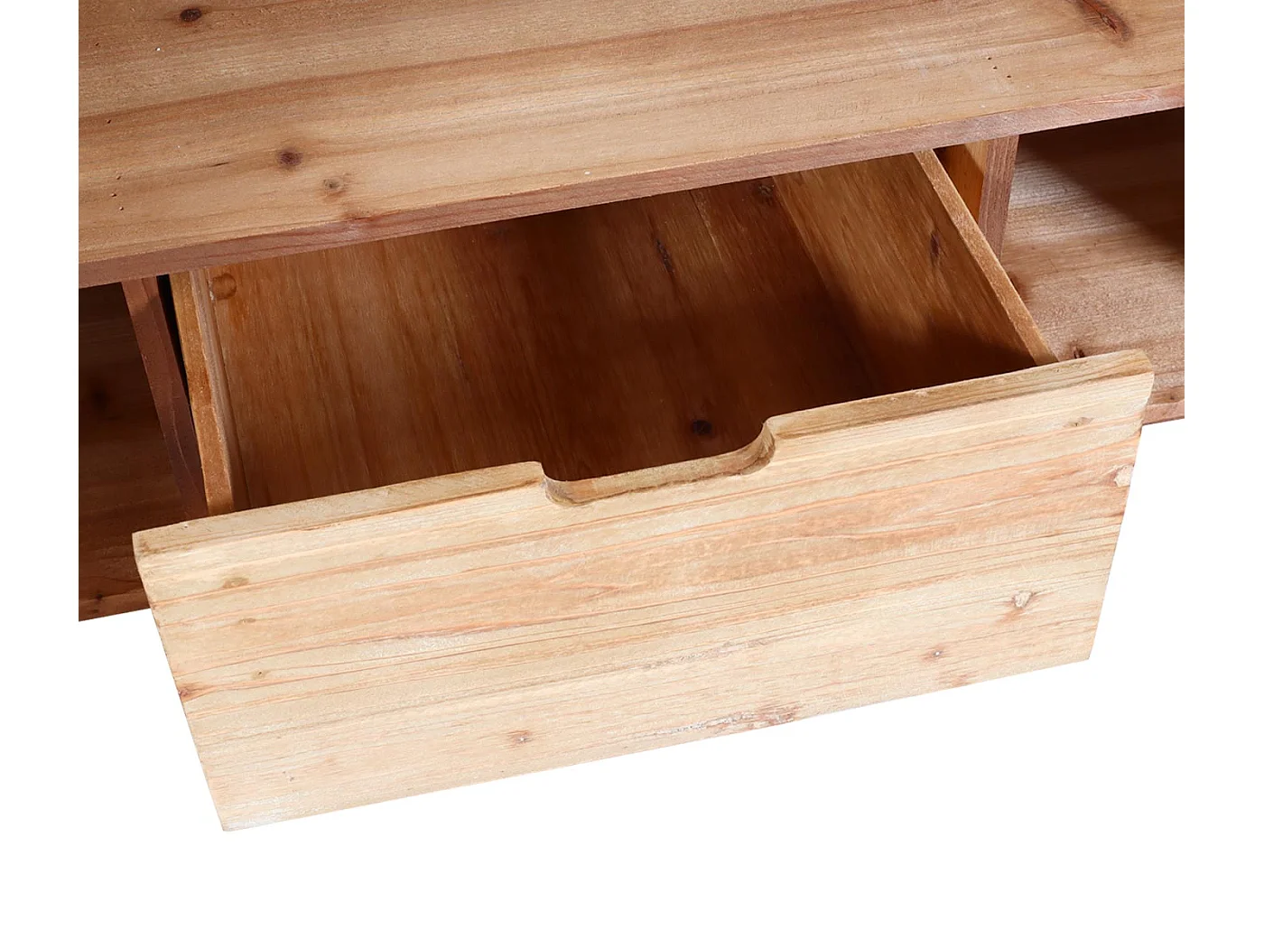 Sideboard MCW-L76, Kommode Schrank, Industrial Massiv-Holz MVG-zertifiziert 80x120x48cm, natur mit Metall-Optik