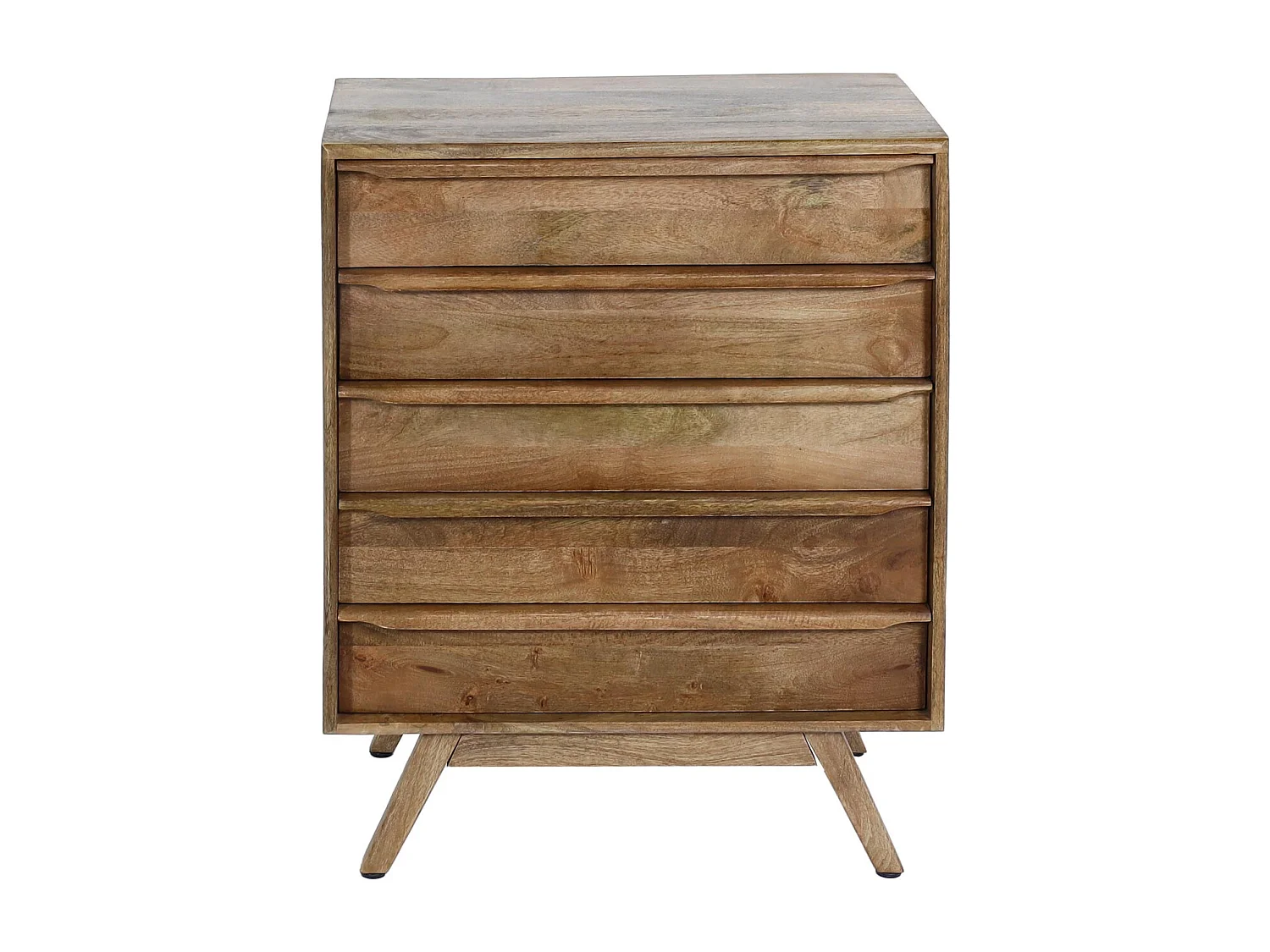 Highboard MCW-L96, Kommode Sideboard Schrank Schubladen Massiv-Holz Mango 81x65x43cm MVG-zertifiziert