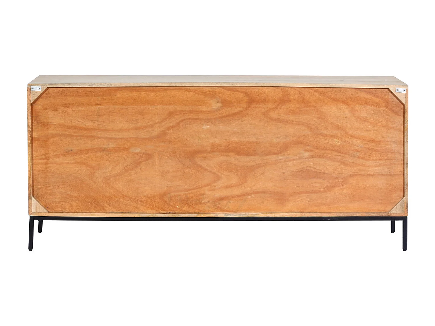 Sideboard MCW-L95, Kommode Schrank Anrichte, Massiv-Holz Mango 79x176x42cm MVG-zertifiziert, natur