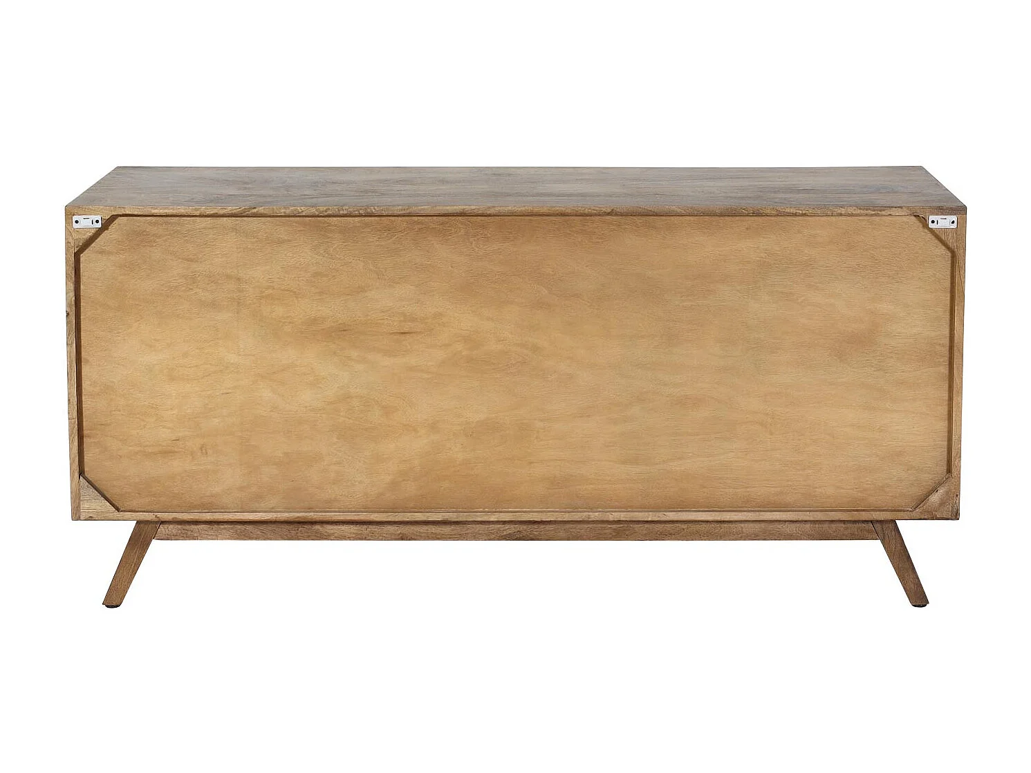 Cassettiera 6 cassetti soggiorno camera letto MCW-L96 72x150x42cm legno di mango