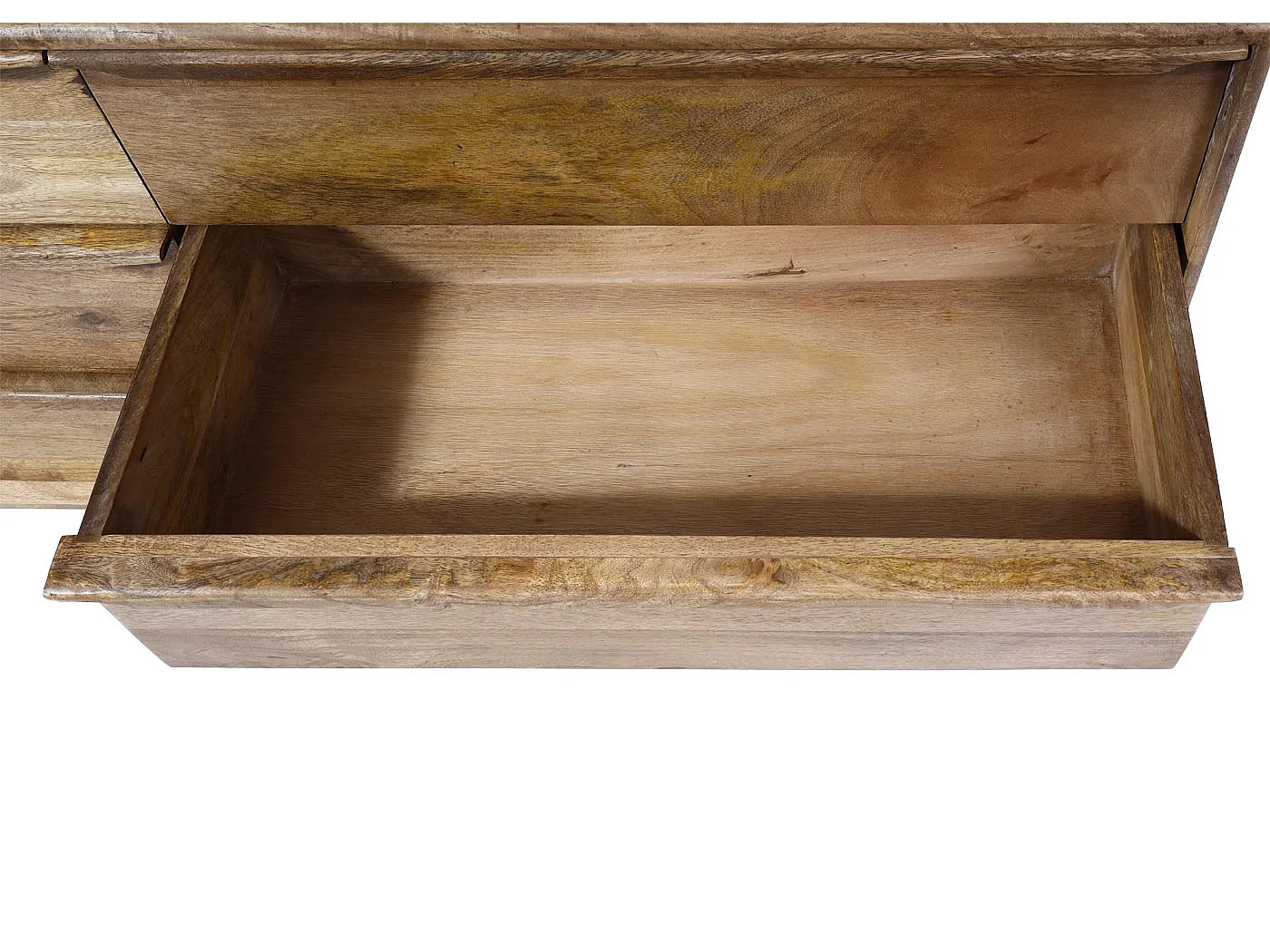 Cassettiera 6 cassetti soggiorno camera letto MCW-L96 72x150x42cm legno di mango