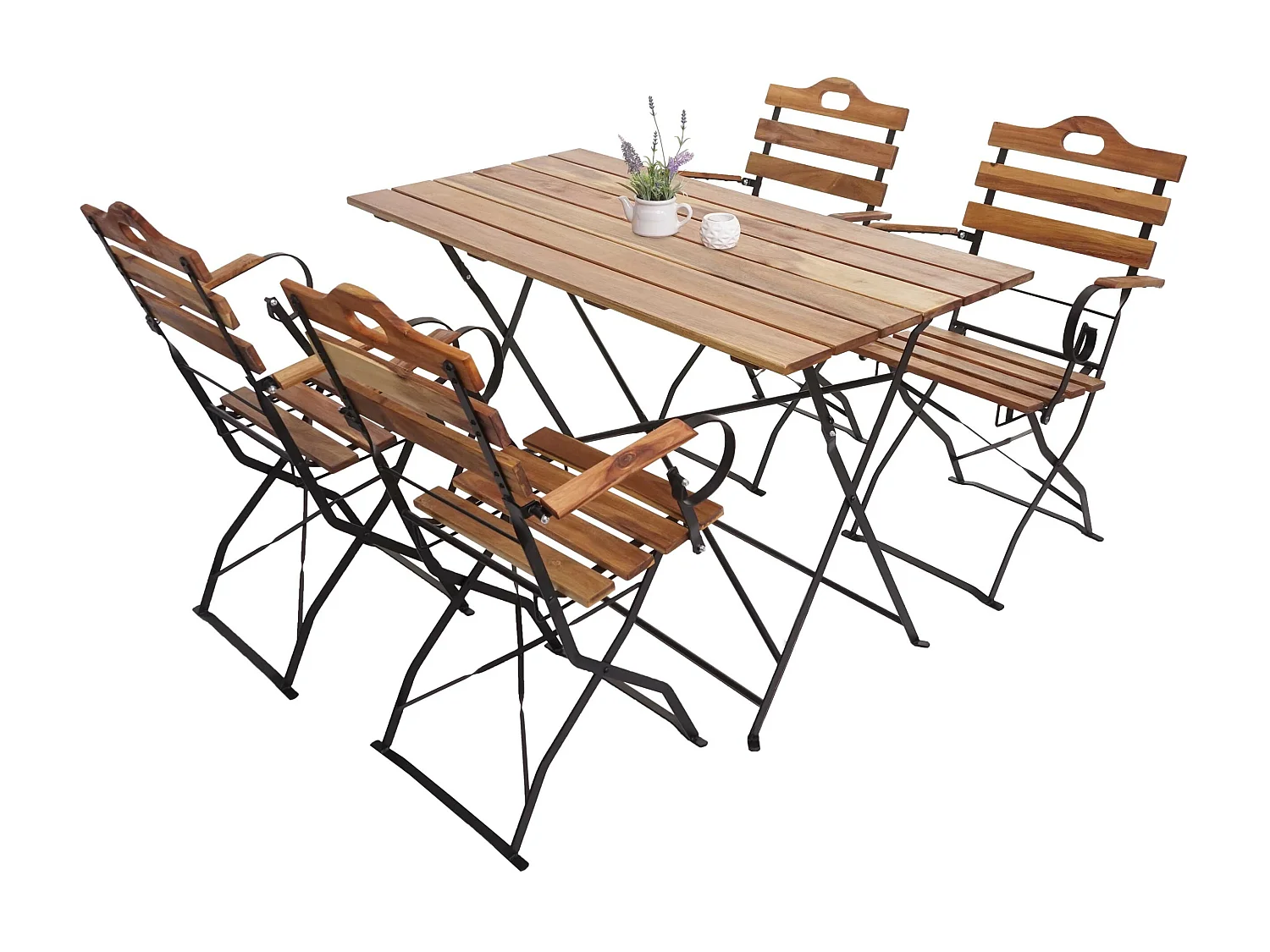 Biergarten-Set MCW-J40, Naturfarben