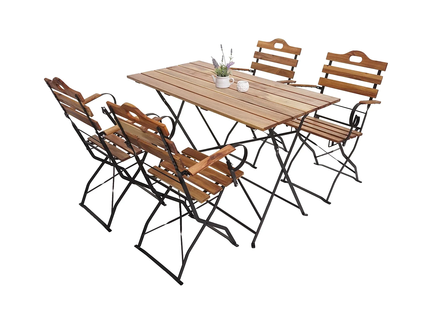 Set de jardin de bière MCW-J40,  couleur naturelle