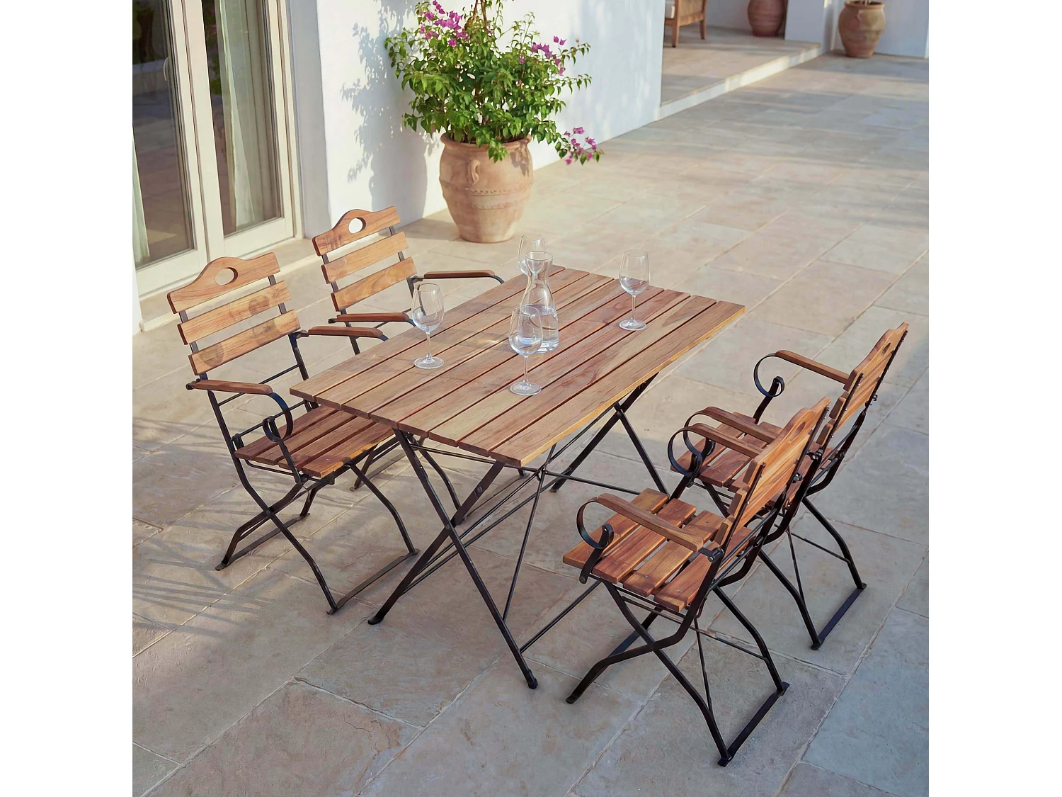 Zestaw do ogródka piwnego MCW-J40,  kolor naturalny