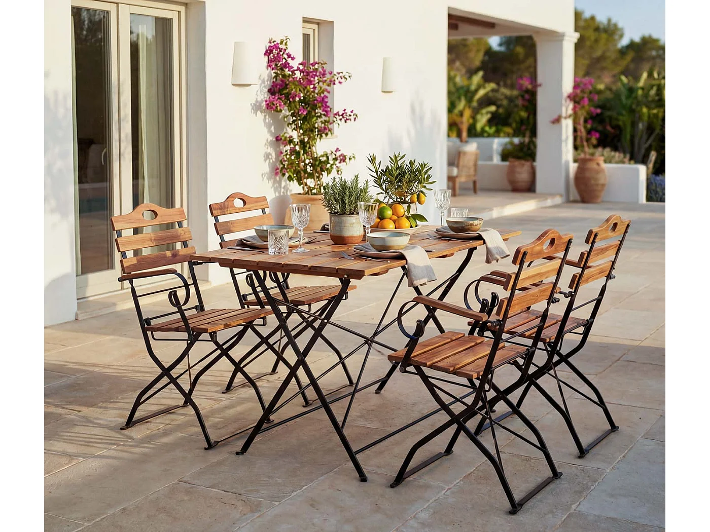 Zestaw do ogródka piwnego MCW-J40,  kolor naturalny