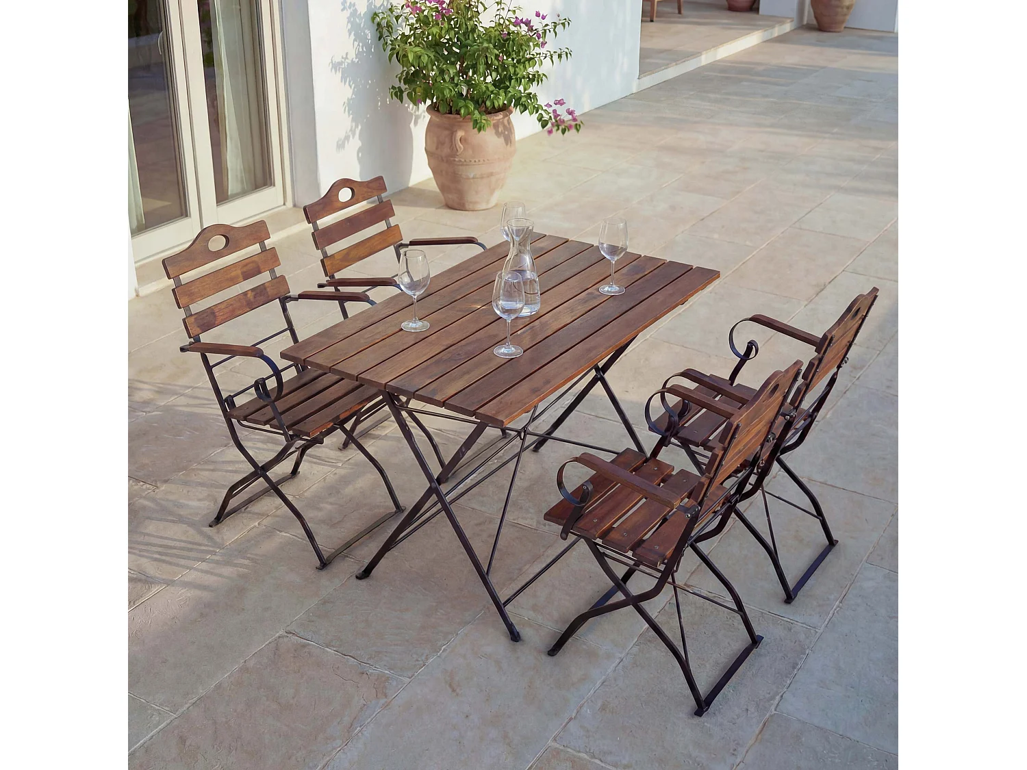 Zestaw do ogródka piwnego MCW-J40,  brązowy