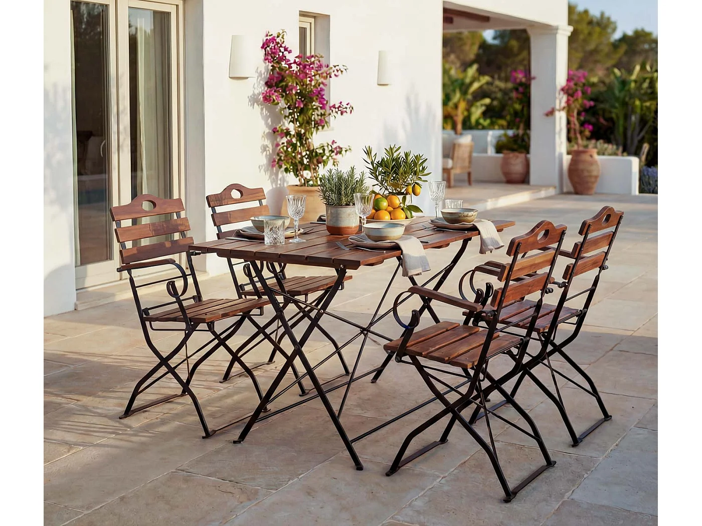 Zestaw do ogródka piwnego MCW-J40,  brązowy