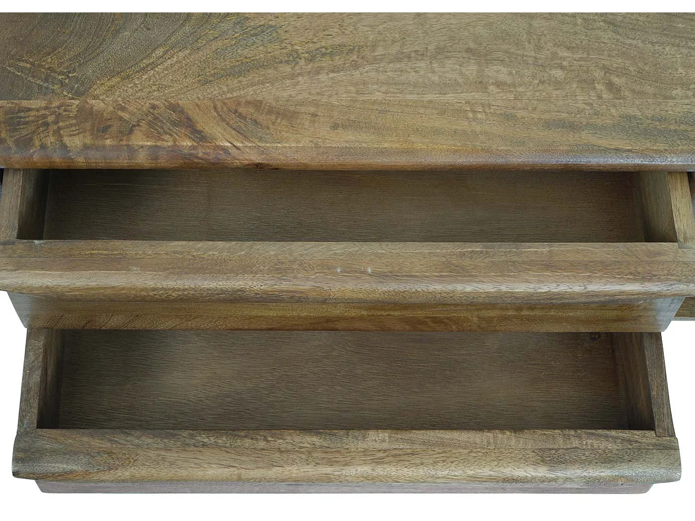 TV-Rack MCW-L96, Fernsehtisch Lowboard Kommode Schrank, Schubladen Massiv-Holz Mango 46x110x35cm MVG-zertifiziert