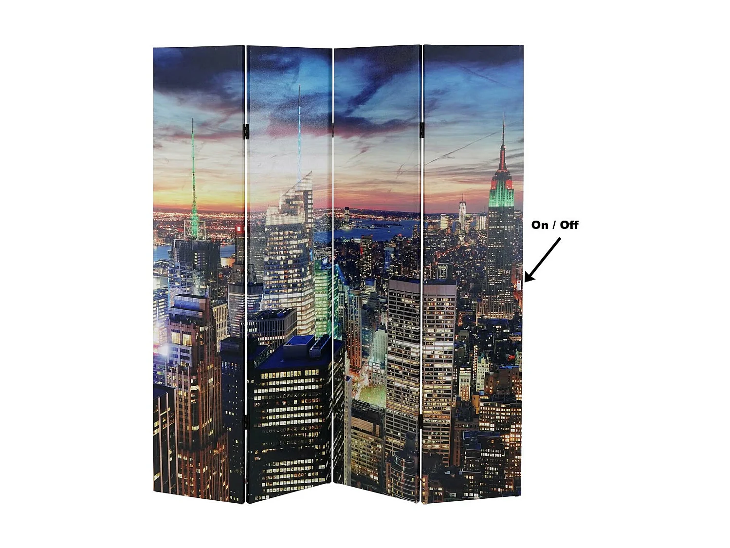 LED-Paravent Miami Netzbetrieben