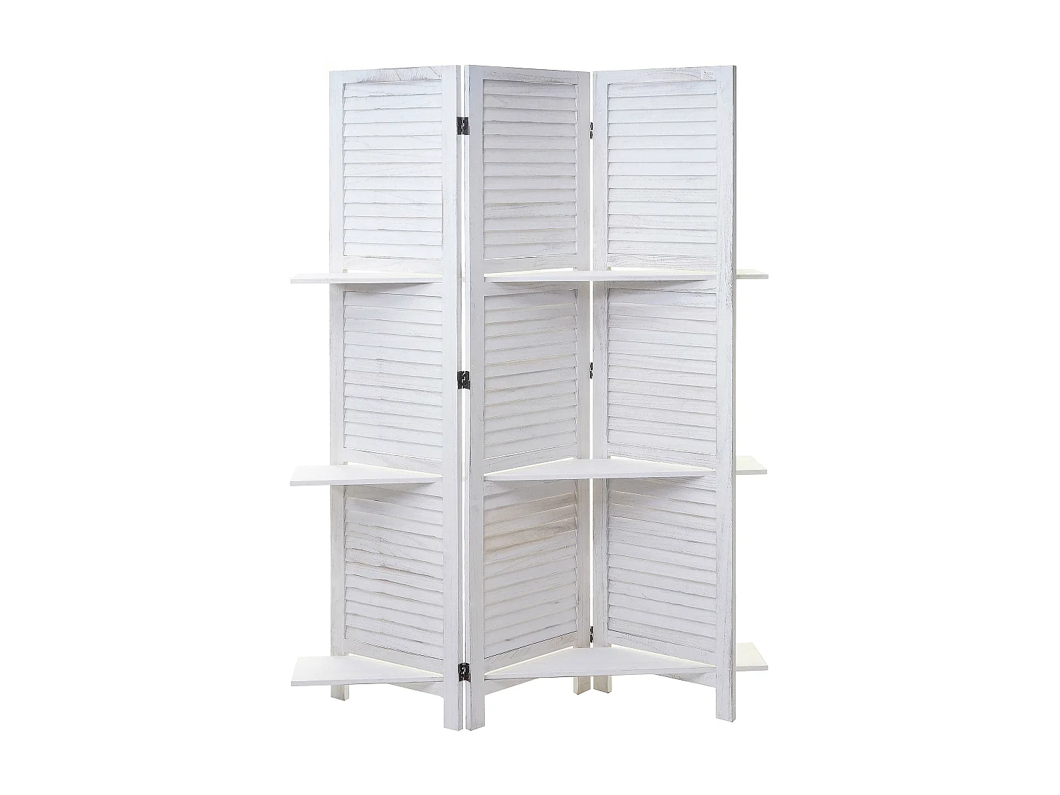 Scherm Aberdeen met legplanken,  wit/wit