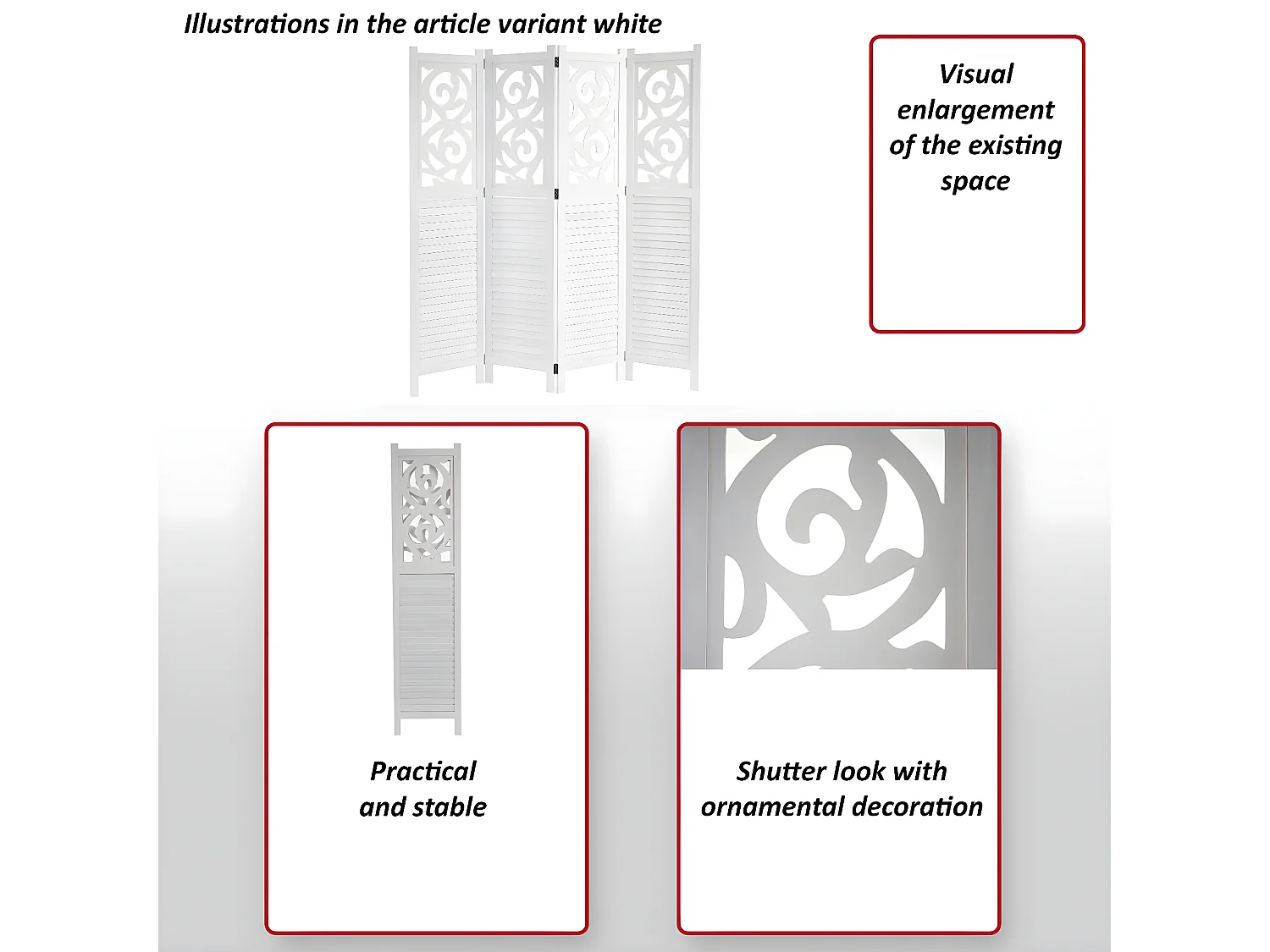 Paravent Izmir,  170x240cm, bruin