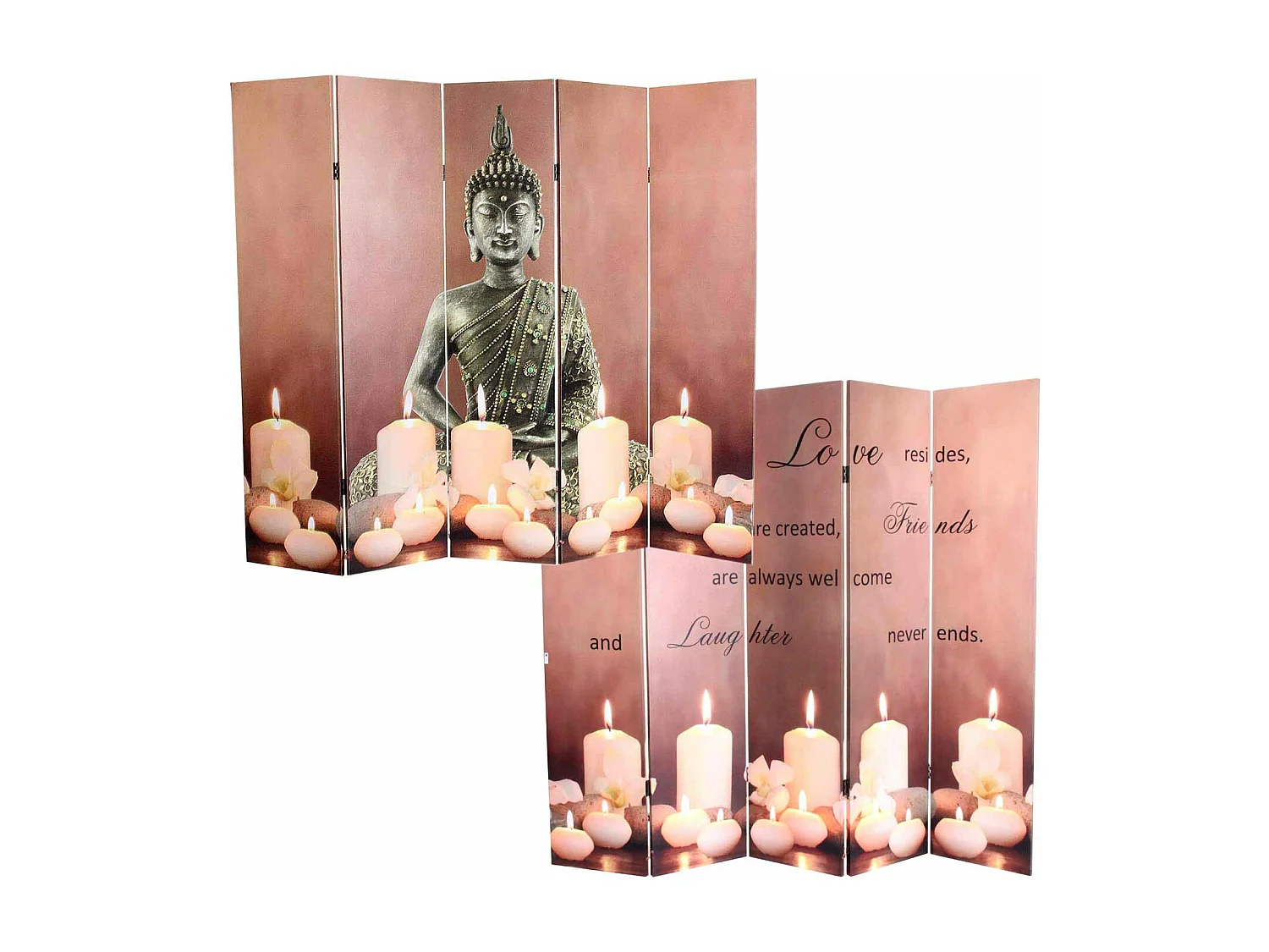 LED-Paravent Candles Netzbetrieben