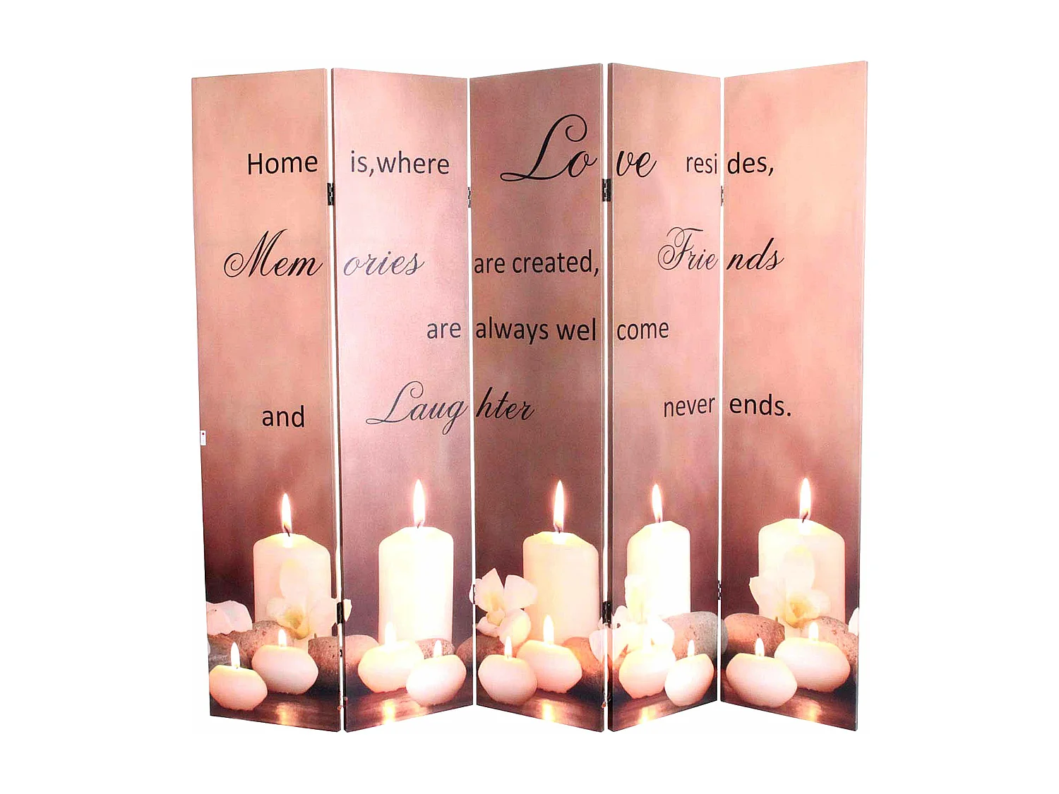 LED-Paravent Candles Netzbetrieben