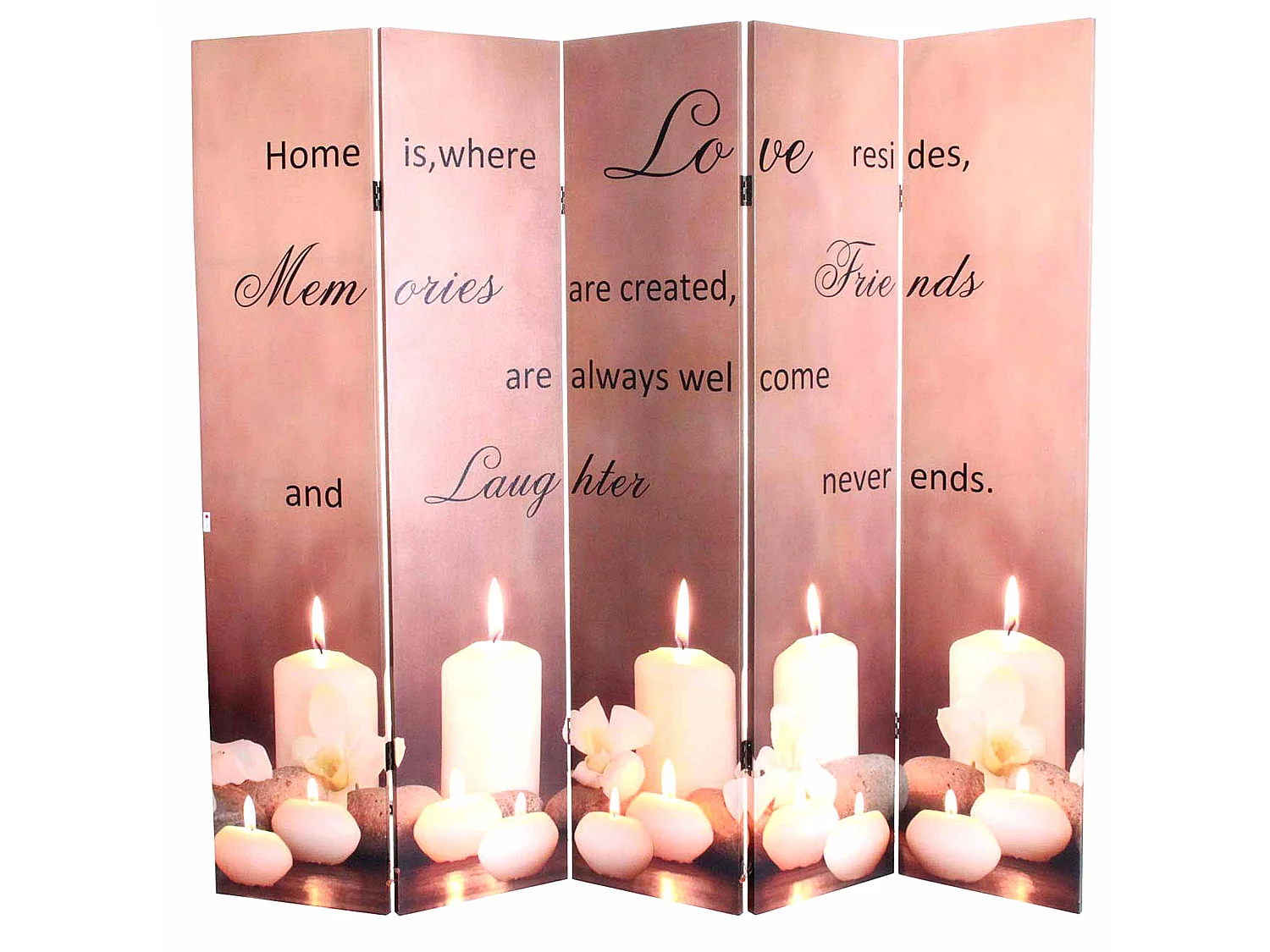 LED-Paravent Candles Netzbetrieben