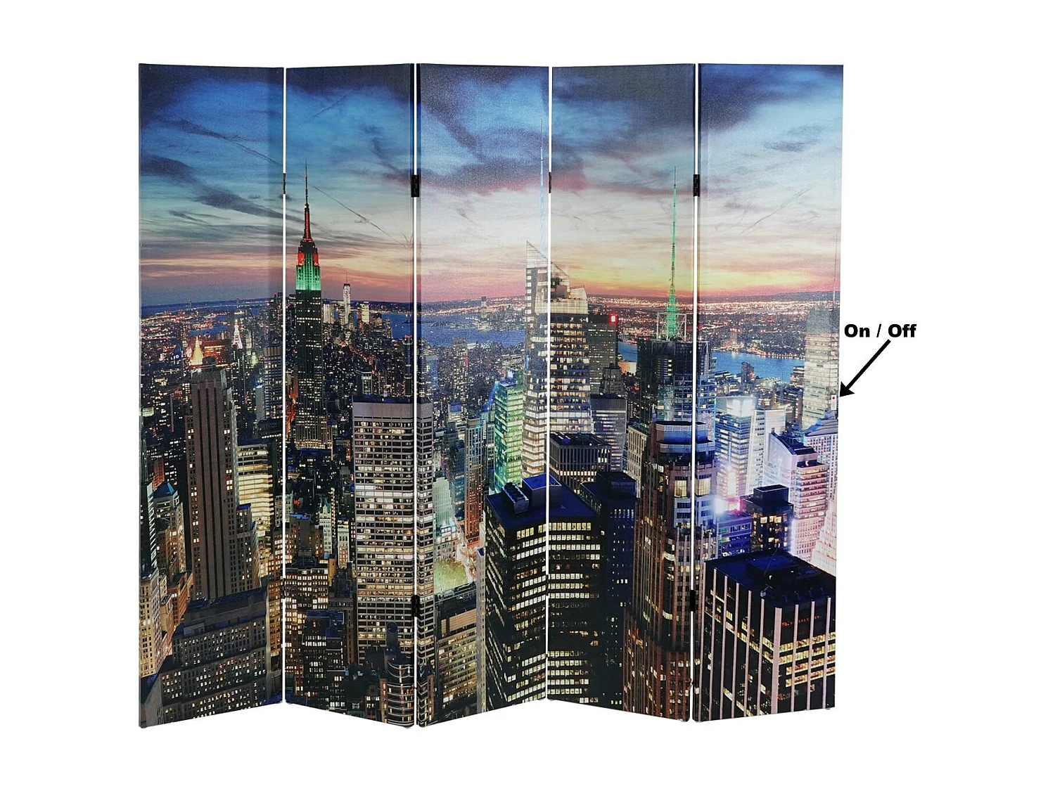 LED-Paravent Miami Netzbetrieben