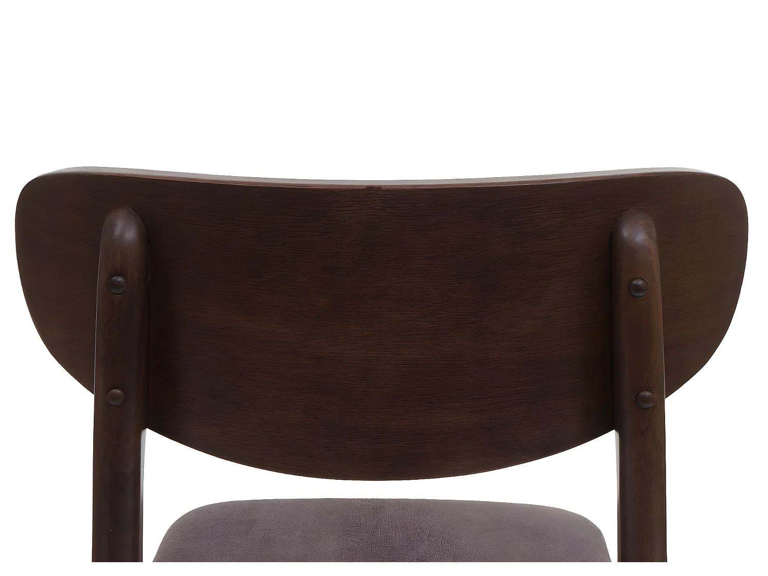 Silla de comedor MCW-M59 (set de 2),  estructura oscura, topo