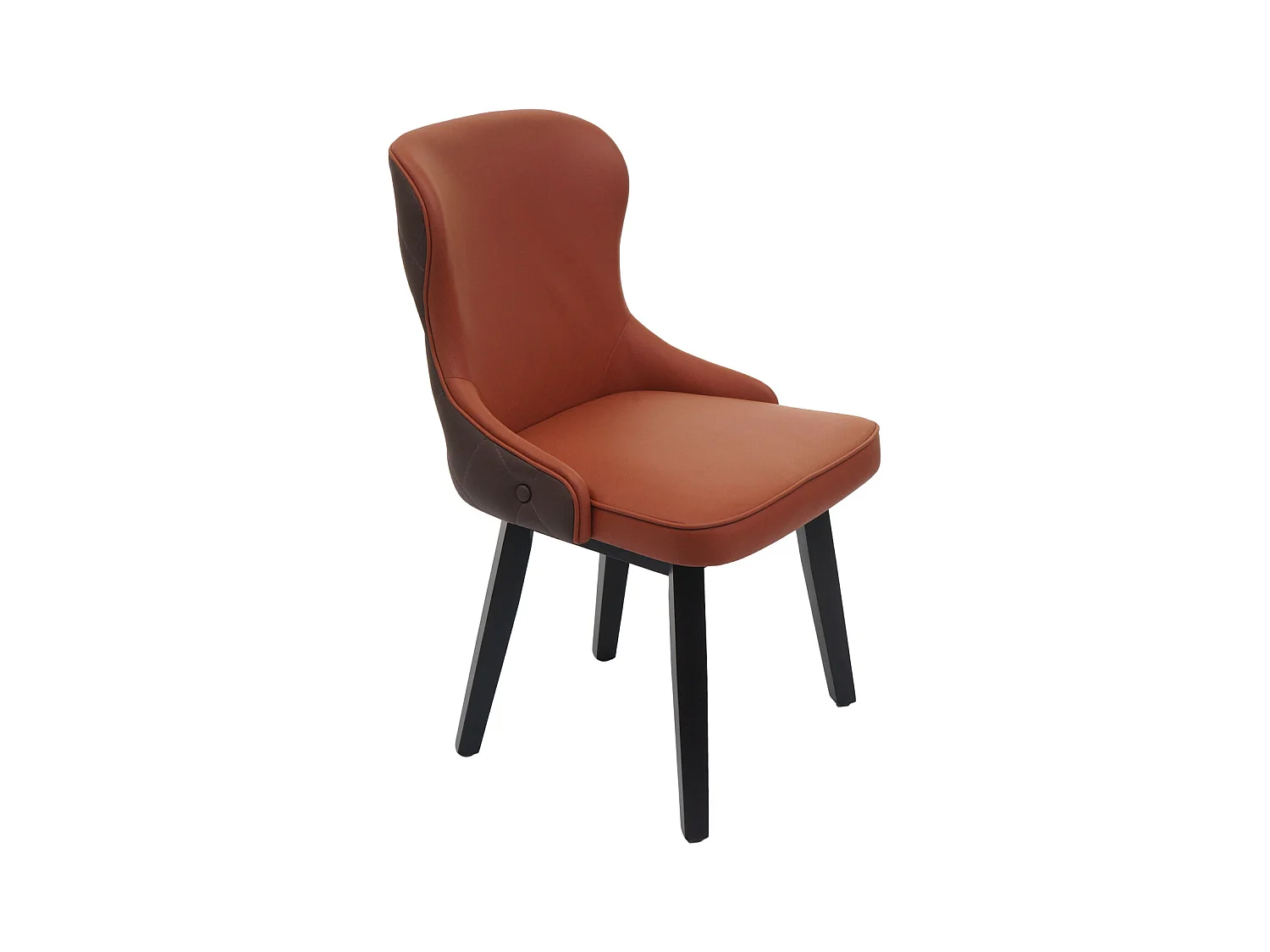 Chaise de salle à manger MCW-M60 (lot de 6),  terracotta-brun