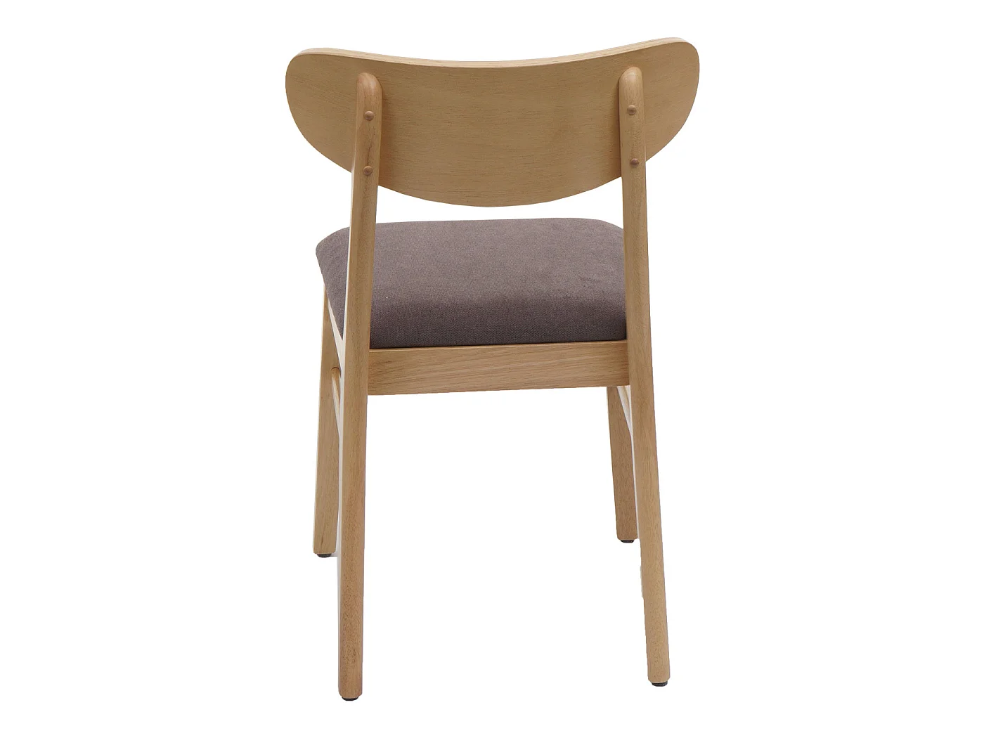 Chaise de salle à manger MCW-M59 (lot de 6),  piétement clair, taupe