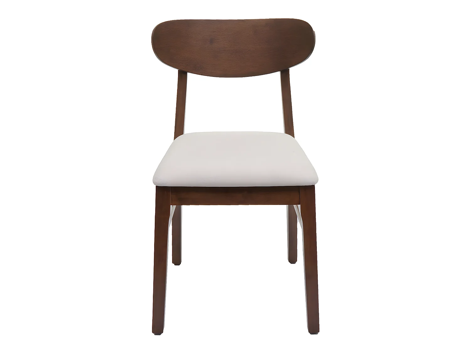 Chaise de salle à manger MCW-M59 (lot de 6),  bâti foncé, crème