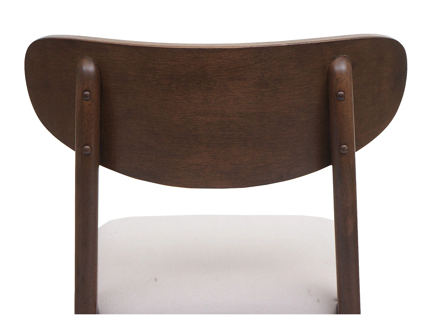 Chaise de salle à manger MCW-M59 (lot de 6),  bâti foncé, crème