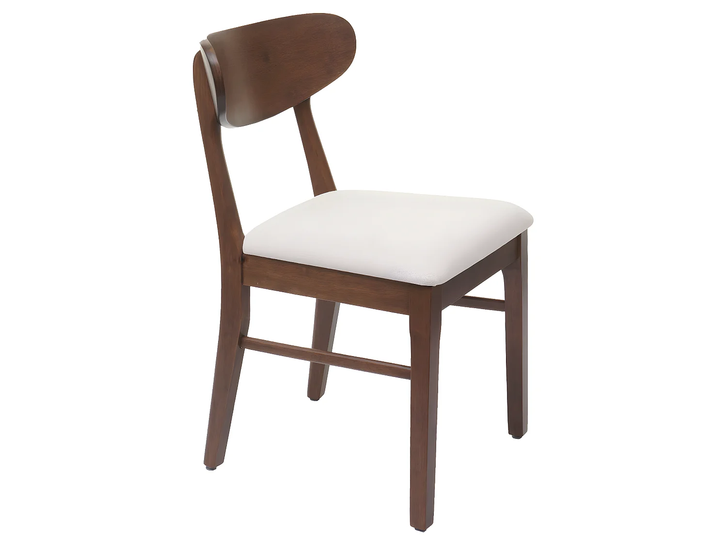 MCW-M59 eetkamerstoel (set van 2),  donker frame, crème