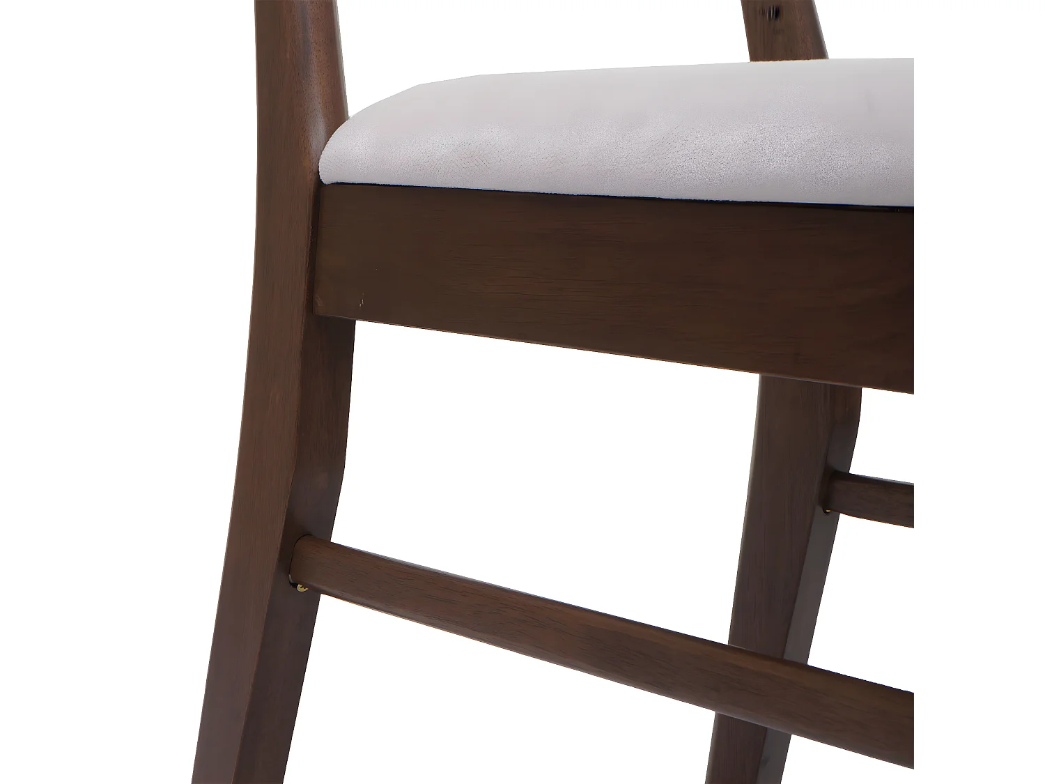 Chaise de salle à manger MCW-M59 (lot de 2),  bâti foncé, crème