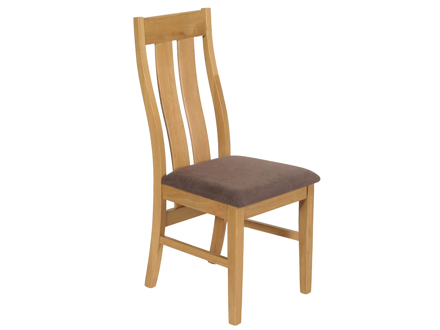 MCW-M58 eetkamerstoel (set van 2),  lichtgekleurd frame, taupe