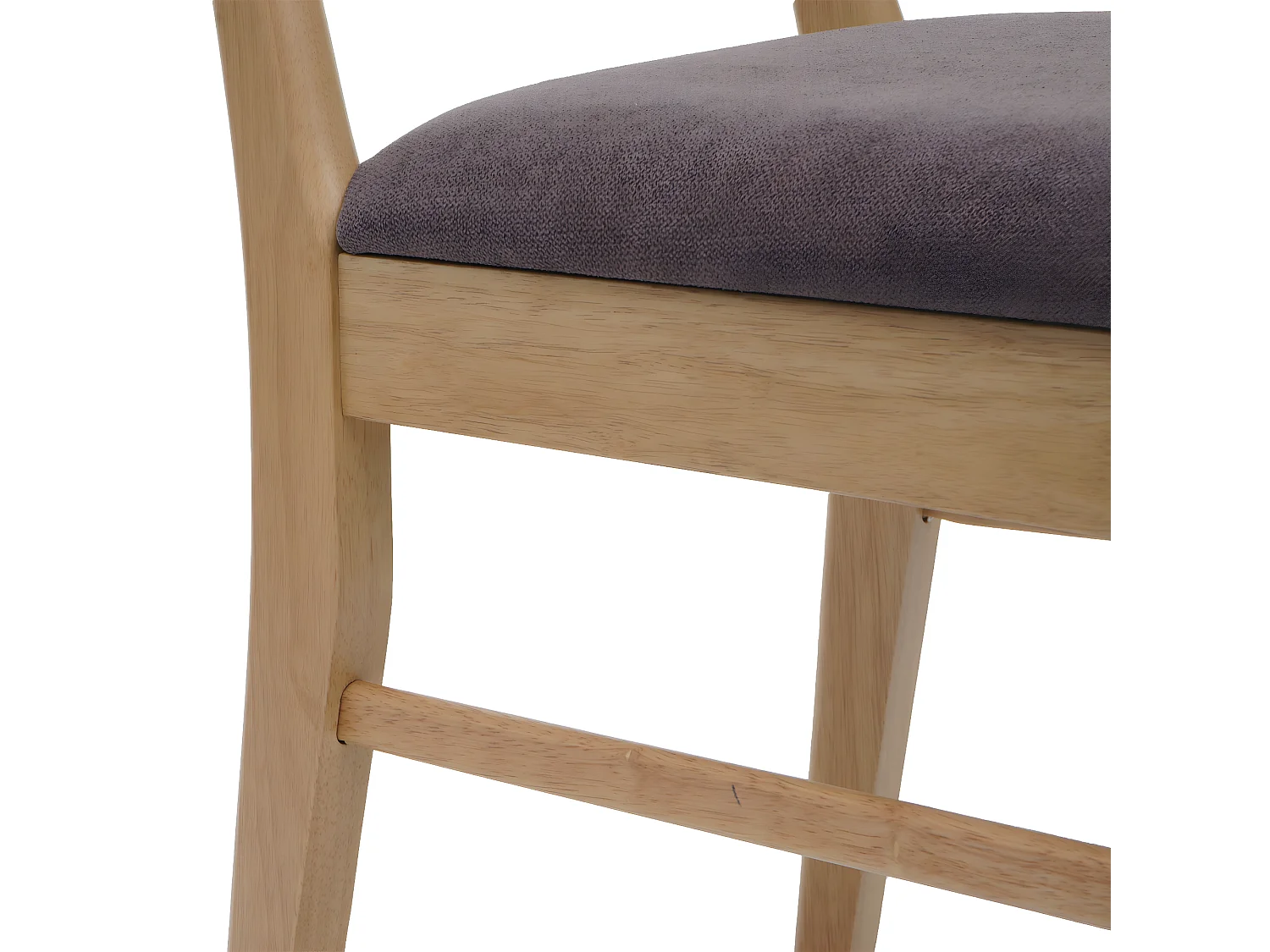 Silla de comedor MCW-M59 (set de 2),  estructura color claro, topo