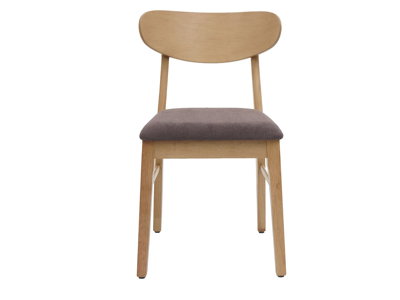Esszimmerstuhl MCW-M59 (2er-Set), Helles Gestell, taupe