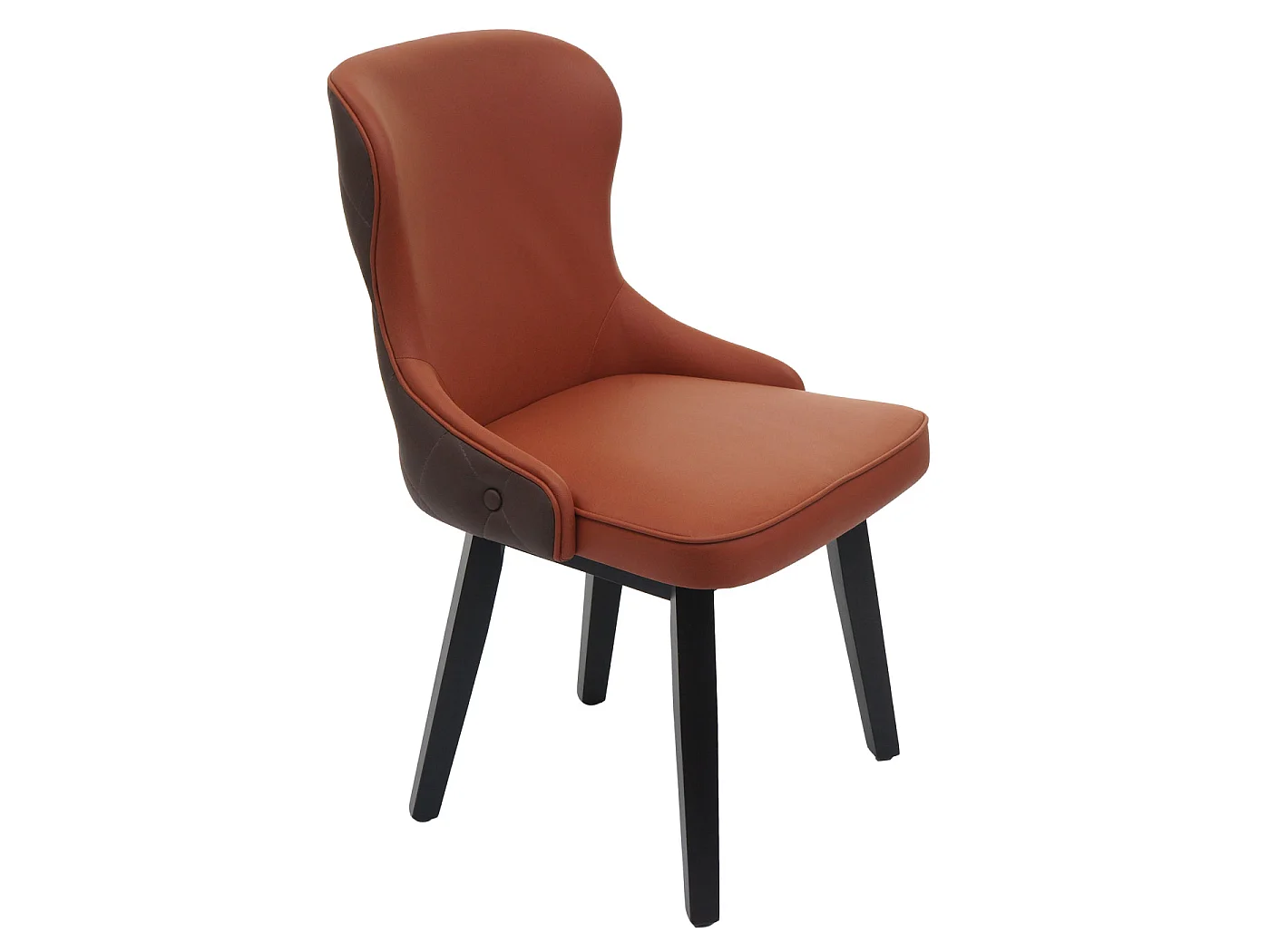 Esszimmerstuhl MCW-M60 (2er-Set), Terracotta-braun