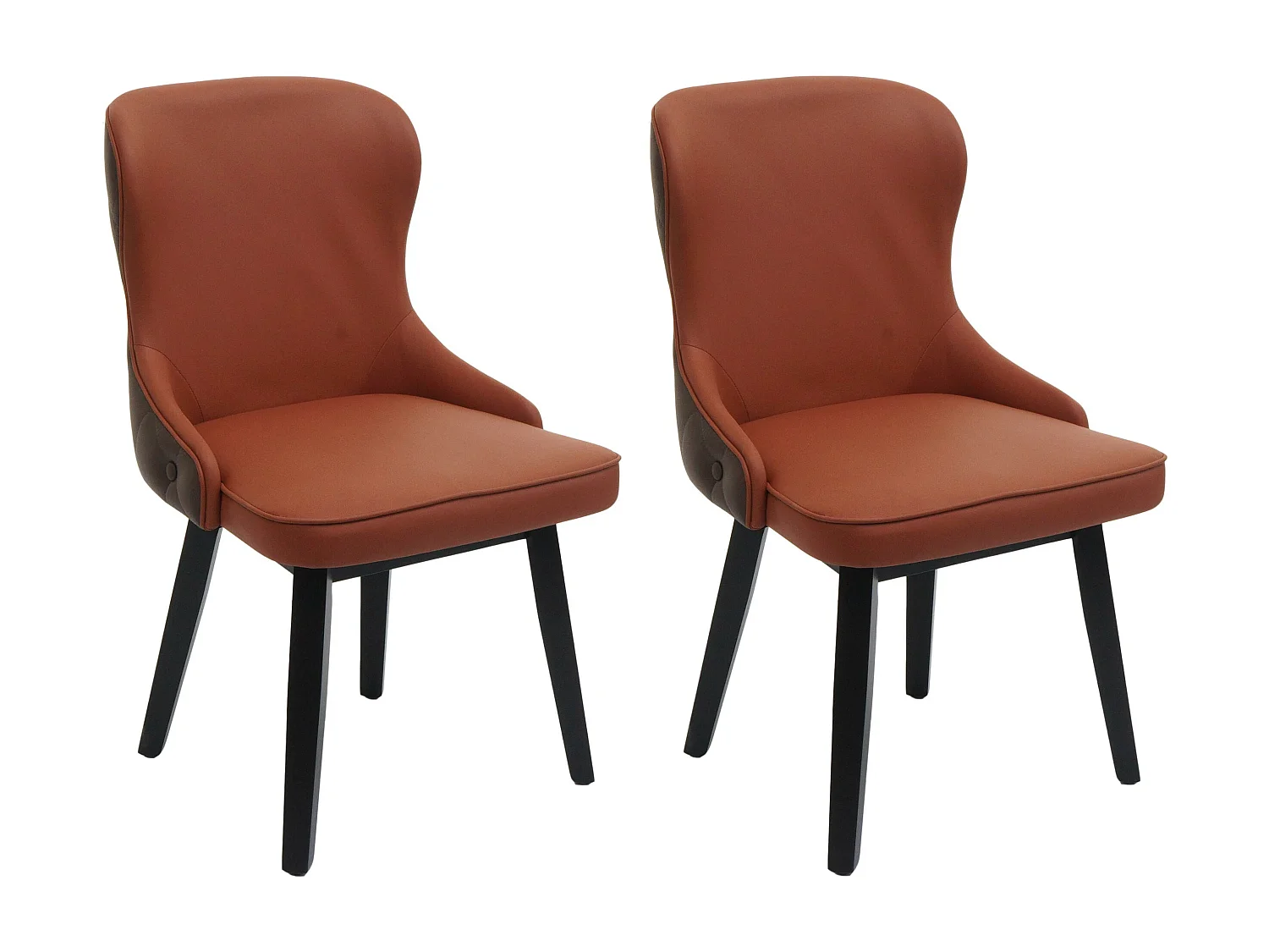 MCW-M60 eetkamerstoel (set van 2),  terracotta-bruin