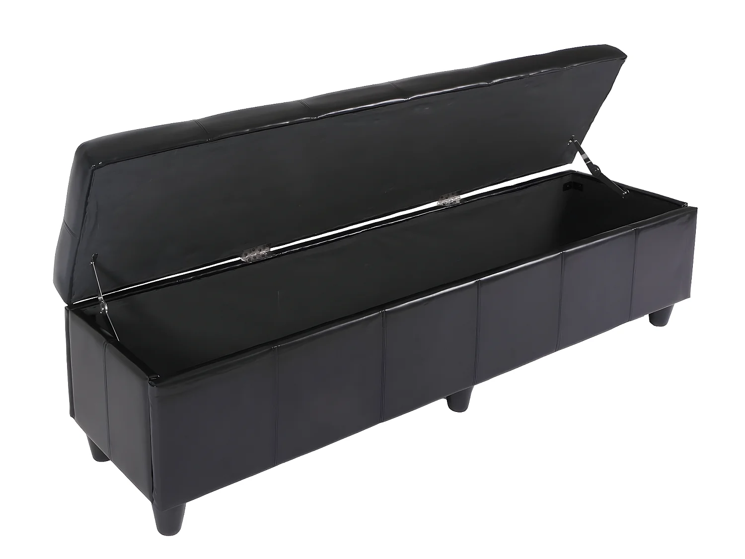 Bank met opbergruimte Arezzo XXL,  zwart