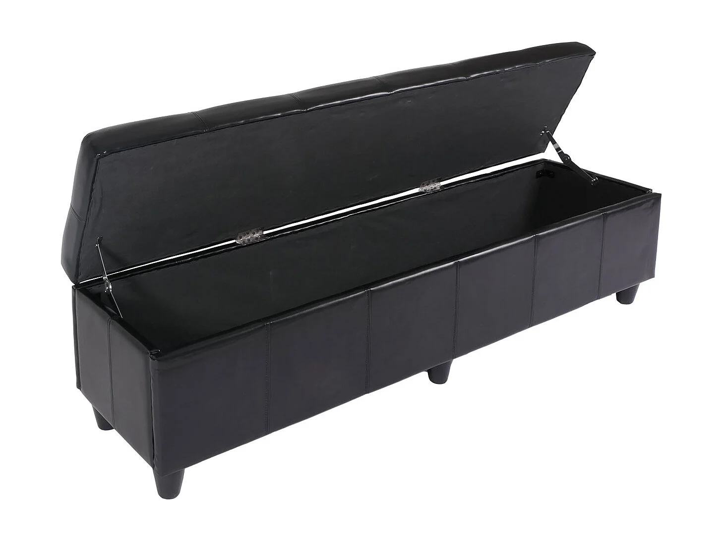 Ławka z schowkiem Arezzo XXL,  czarna
