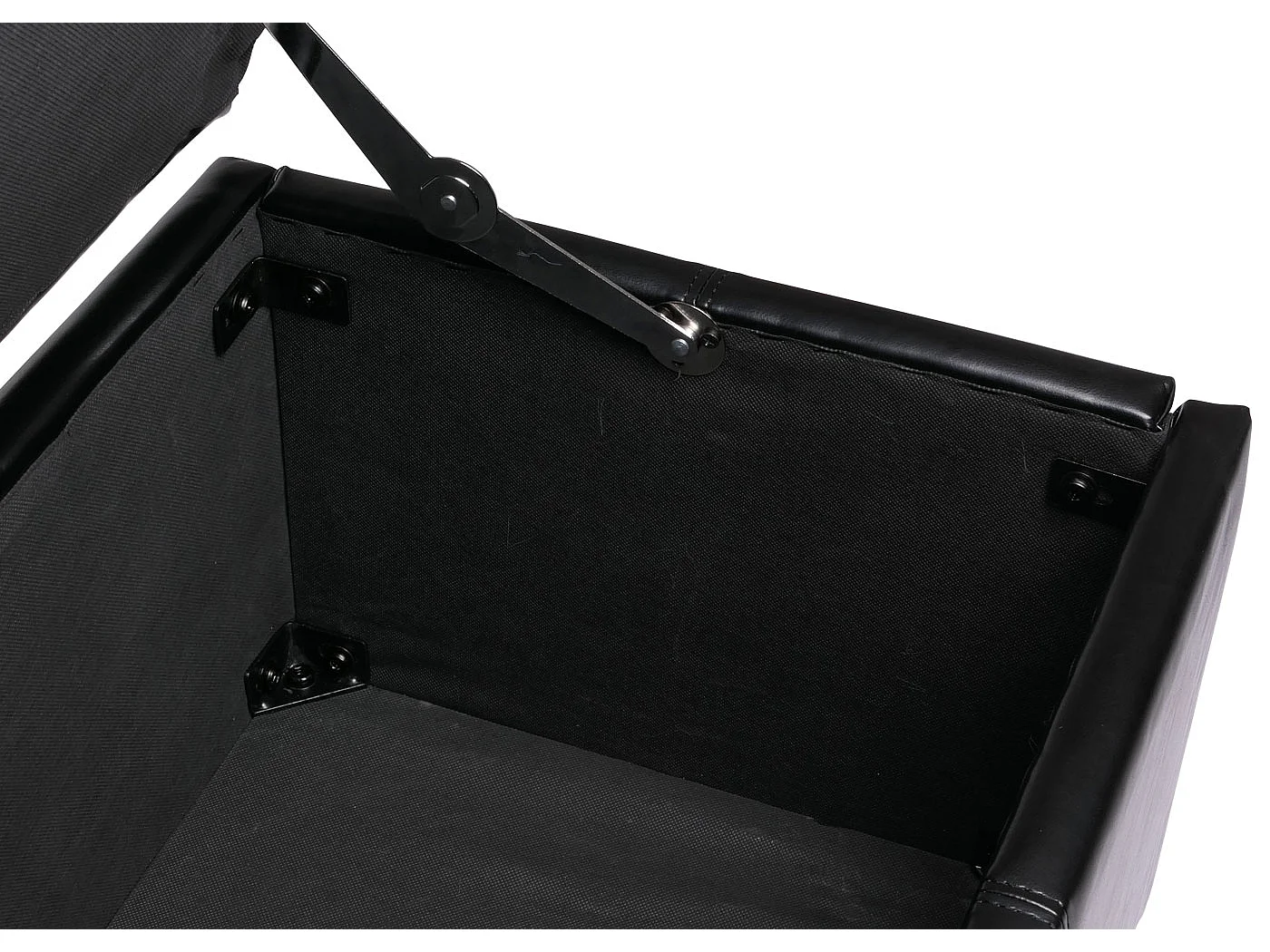 Ławka z schowkiem Arezzo XXL,  czarna