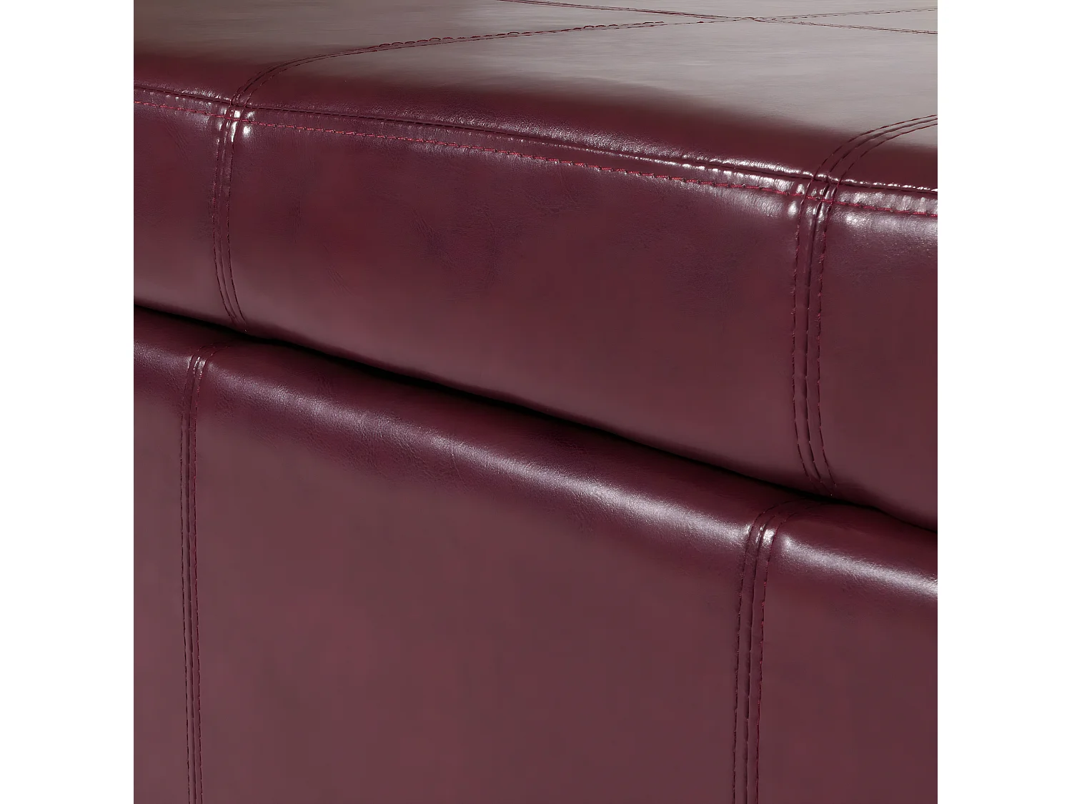 Bank met opbergruimte Arezzo XXL,  rood