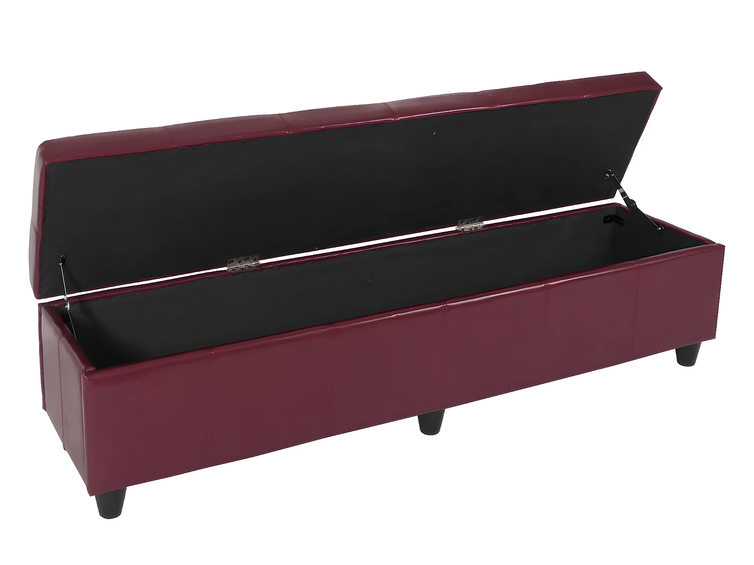 Bank met opbergruimte Arezzo XXL,  rood