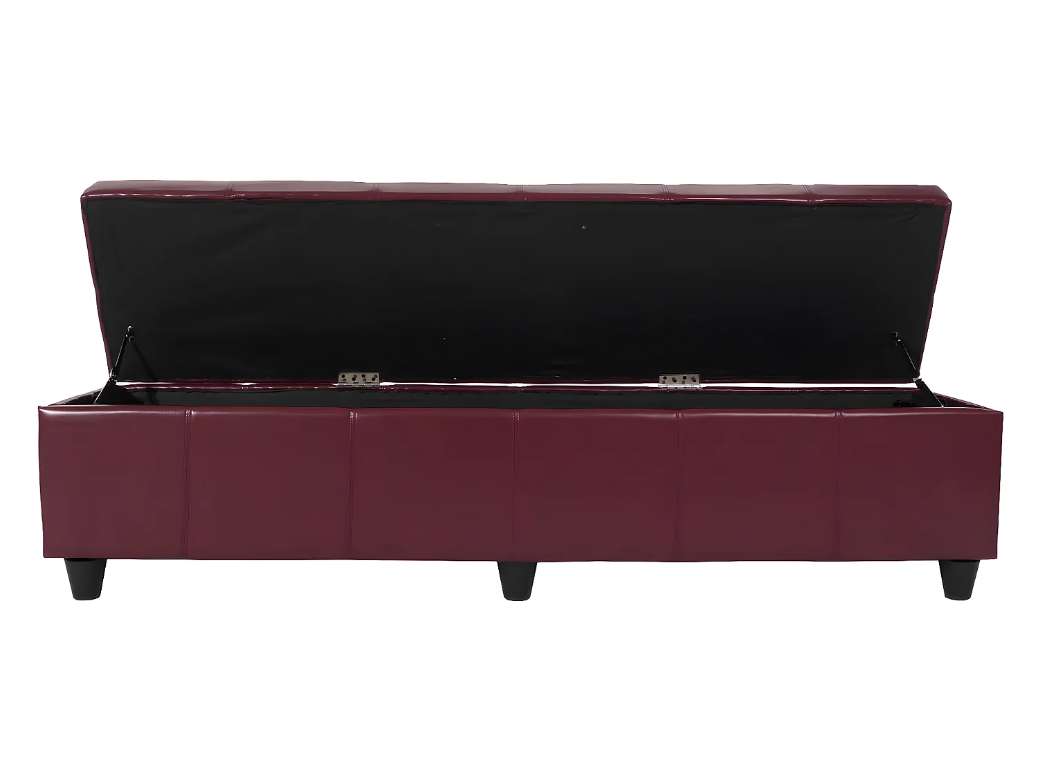 Bank met opbergruimte Arezzo XXL,  rood