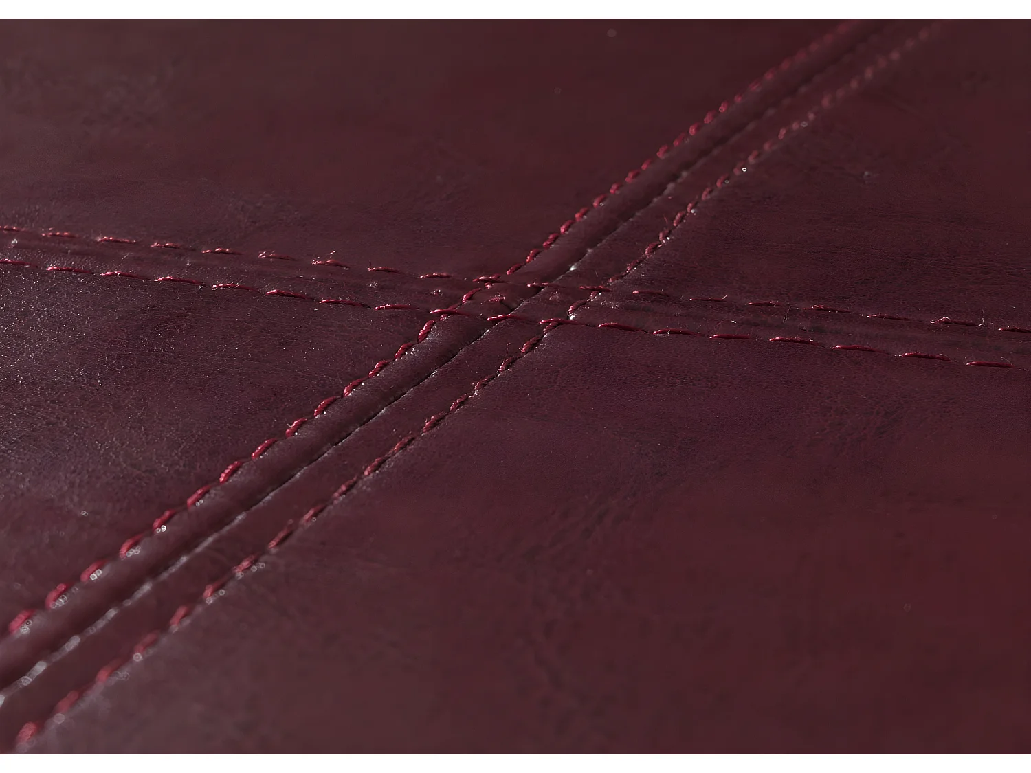 Panca contenitore elegante Kriens xxl ecopelle 180x45x45cm rosso